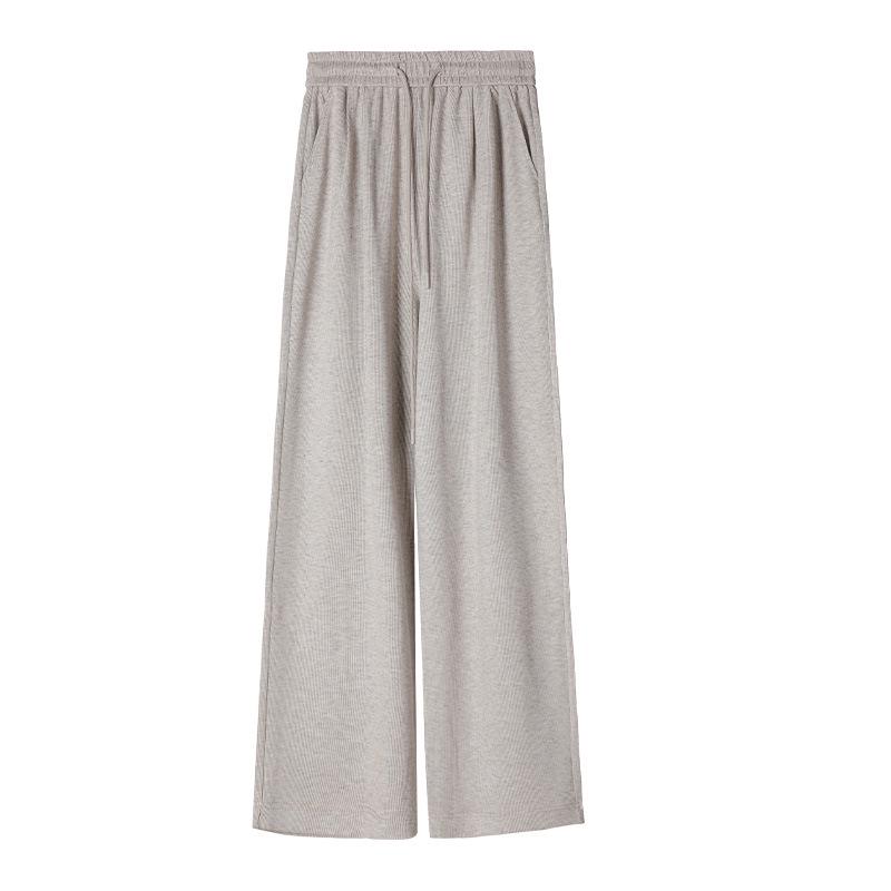 

2025 Velvet Wide-Leg Drawstring Pants - Loose, Casual Fit XL