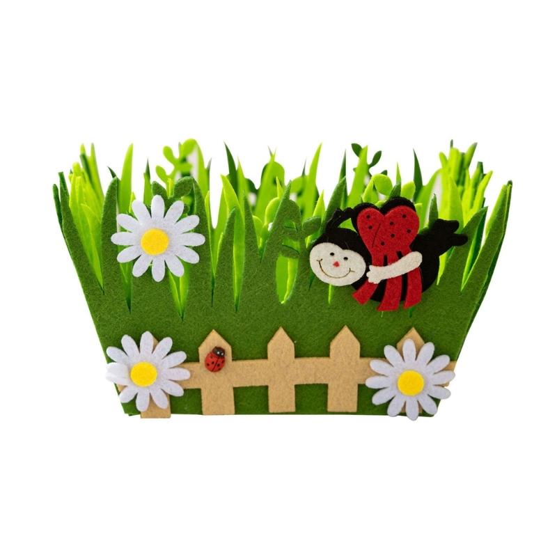 

User friendly Green Rabbit Basket Easters Celebration Decors for Easters Festivities Perfect for Kids and Family Gatherings