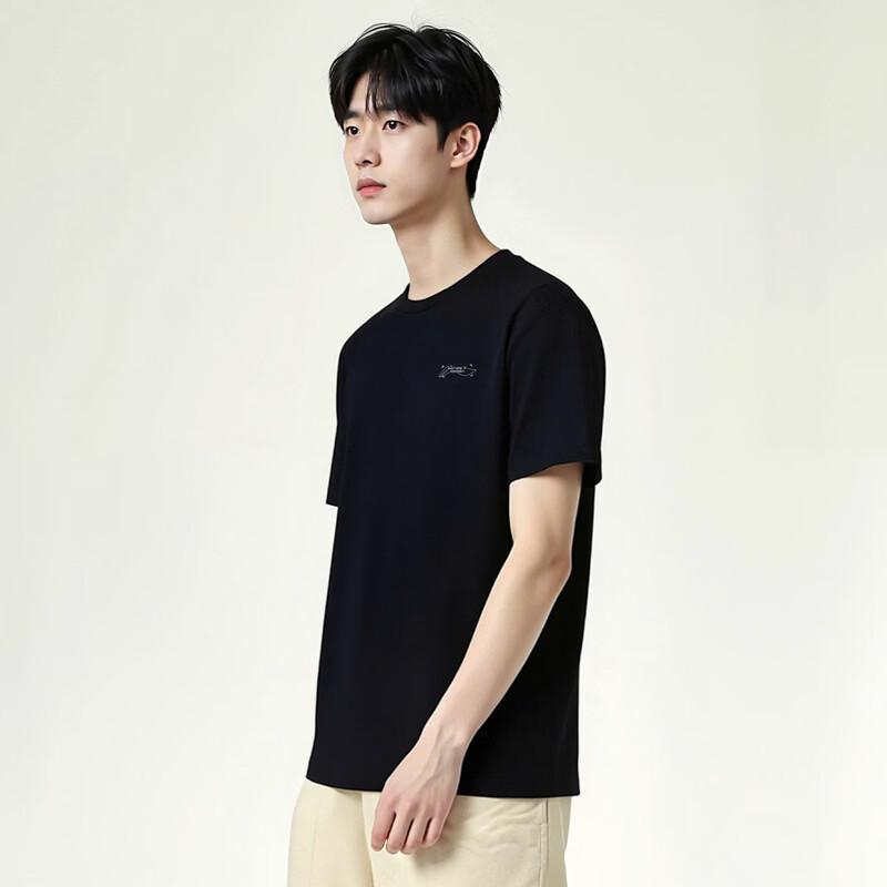 LI-NING Summer New Men's Short Sleeve T-Shirt Lightweight Breathable Comfortable Crew Neck Simple Fashion Casual Sports T-Shirt