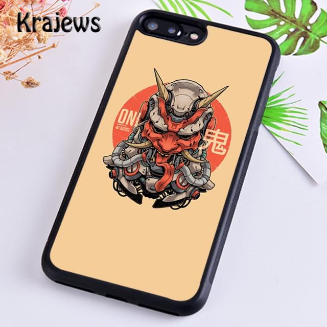 Krajews Japonská Oni Hannya Démoní Maska Kryt na Telefon Pro iPhone 14 6s 7 8 plus X XR XS 11 12 13 pro max Samsung S21 S22 ultra