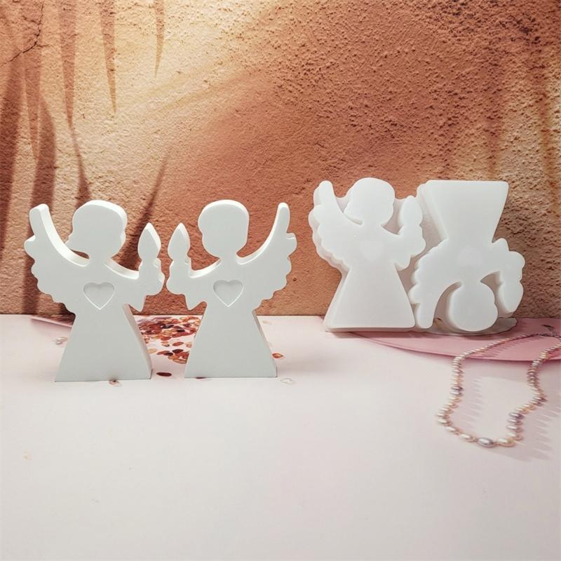 Elegant Heavenly Inspired Silicone Molds for Handmade Decorations Boy and Girl Figurines Ornament Mould Jewelry Mould