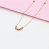 Purple Gold Chopin Inter-Bead Transfer Bead Necklace Rose Gold Plated Classic Colored Gold Collarbone Chain