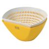 Delish Kitchen Pearl Metal Chili Sieve Bowl, Yellow, CC-1845
