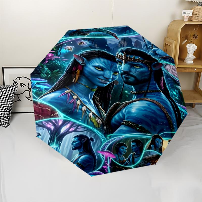 Avatar Theme Automatic Umbrella, Lightweight & Portable, 8 Rib, Perfect for Outdoor Travel, Birthdays, Christmas, Gifts.