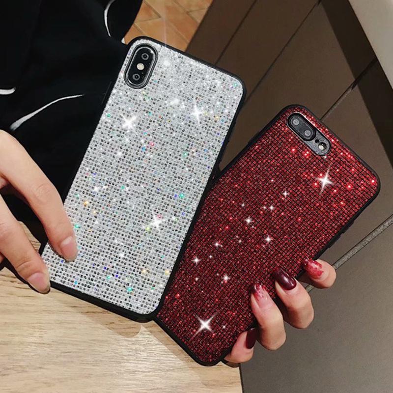 

Сетка Блеск Телефон Дело Силиконовый TPU - жесткий ПК Задняя крышка для IPhone Samsung Huawei Xiaomi OPPO Etc