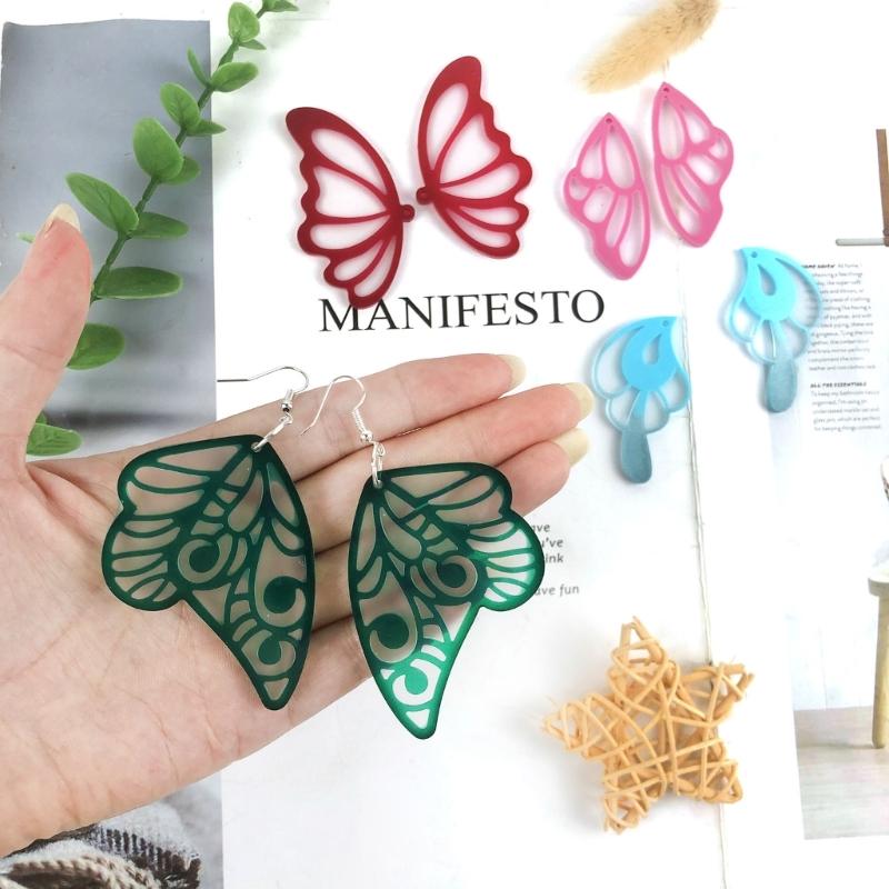 Earring Pendant Resin Molds Silicone Mold Butterfly Pendants Epoxy Crafts Jewelry Making Casting Mould Keychain Molds