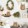 1PC Wooden Christmas Tree Tissue Holder, Desktop Three-dimensional Paper Holder, Tissue Base Napkin Holder