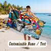 Custom Name Large Beach Towel,Kendrick Lamar Quick Absorbent Towel For Outdoor Travel Poolside