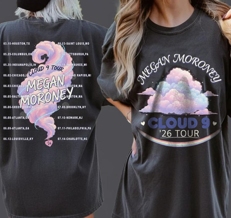 Megan Moroney Shirt Cloud 9 Tour 26 Country Musik Fan Geschenk Unisex T-Shirt