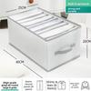 Modern Foldable Clothing Storage Bin With Handles For Bedroom Closet Organization
