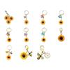 Handcrafted Resin Sunflower Keychain With Lightweight Construction For Everyday Practical Use