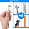 ATsafepro Pencil Tire Pressure Gauge (5-50PSI&10-75PSI), Tire Pressure Gauge With Sealed Zinc Alloy Nozzle And Silvery Aluminum Tube Body, Tire Gauge
