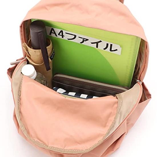 Isaac Recycled Nylon Logo Tape Backpack for Women 2000603 Wine (58)