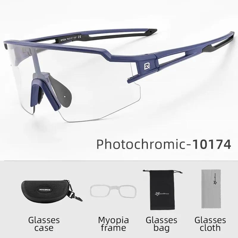 ROCKBROS Cycling Glasses Polarized UV400 Protection Bicycle Sunglasses Men Women Photochromic MTB Road Bicycle Goggles Eyewear