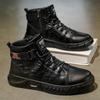 2025 autumn new men's Martin boots daily casual men's shoes black trend Martin boots go out versatile