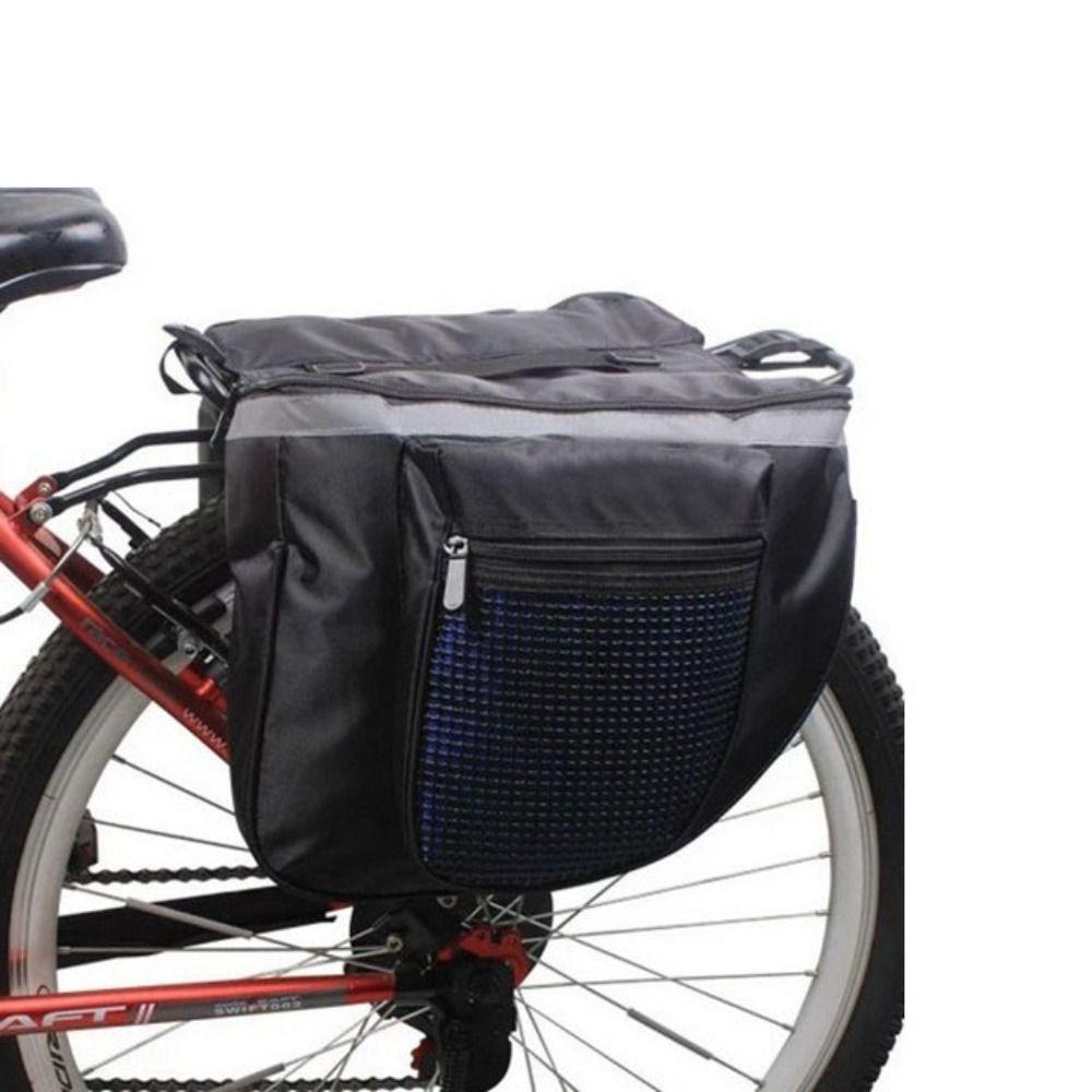 New Waterproof Bike Bag Double Pack Bracket Saddle Bag Riding Supplies Large Capacity Cycling Accessories