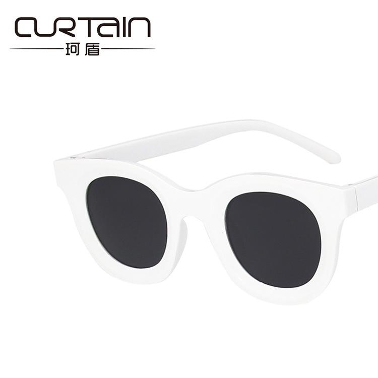 Concave sunglasses new fashion retro round simple sunglasses personalized small frame sunglasses tide