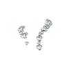 Swarovski Millenia Gold Plated Clip On Earrings Women's Silver 5602846