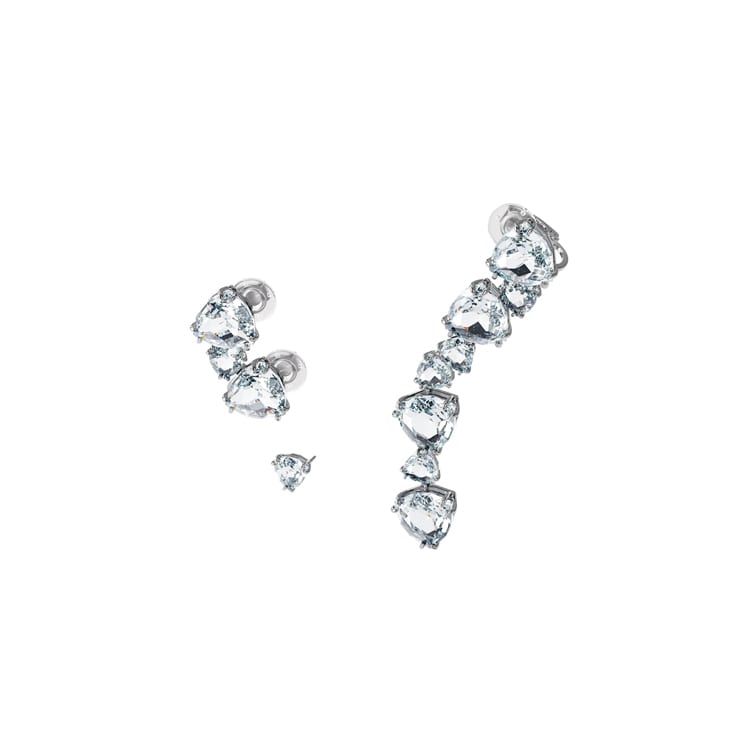 Swarovski Millenia Gold Plated Clip On Earrings Women's Silver 5602846