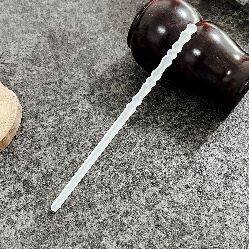 Imitation Jade Ancient Wind Hairpin Daily Hair Coiffure Hanfu Bamboo Xiangyun Cheongsam Hair Pulling Pill Head Multicolor Hairpin