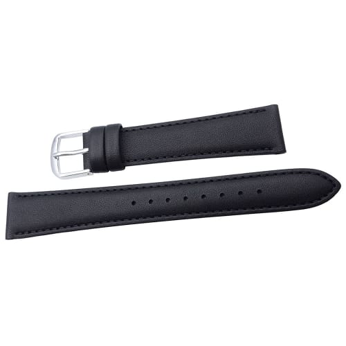 

SEIKO Watch Band, 20mm, DX61A, Smooth Cowhide Leather, Black