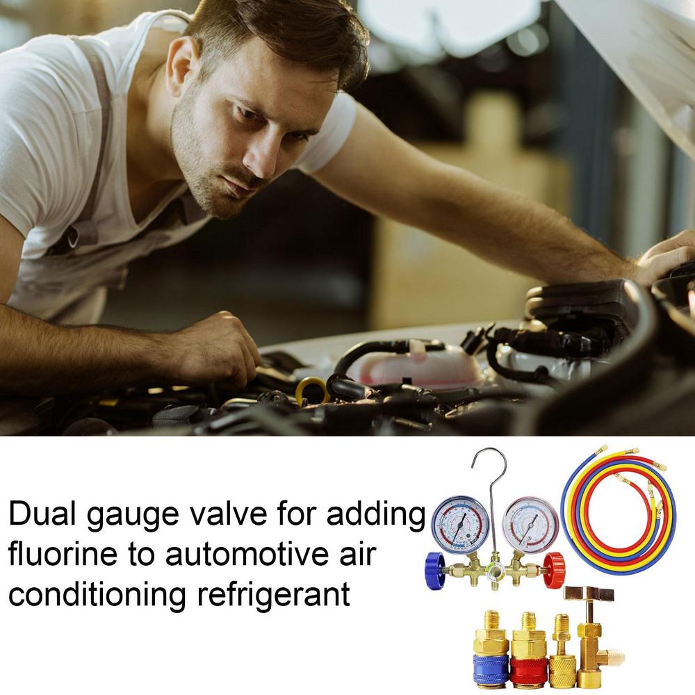 Manifold Gauge Set Professional AC Diagnostic Tool Portable Refrigerant Testing Device Air Conditioning Supplies For Home