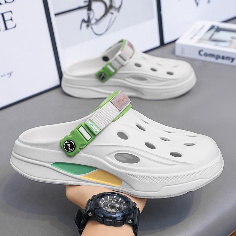 Camouflage hole shoes new sandals men's beach shoes going out travel shoes casual student sandals tide