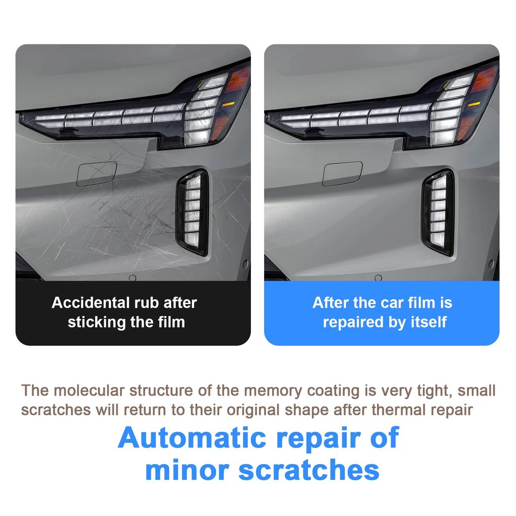 TPU Paint Protective Film for Volvo EX90 2025 Headlight, Rearview Mirror, B Pillars - Anti-Scratch Clear Protection