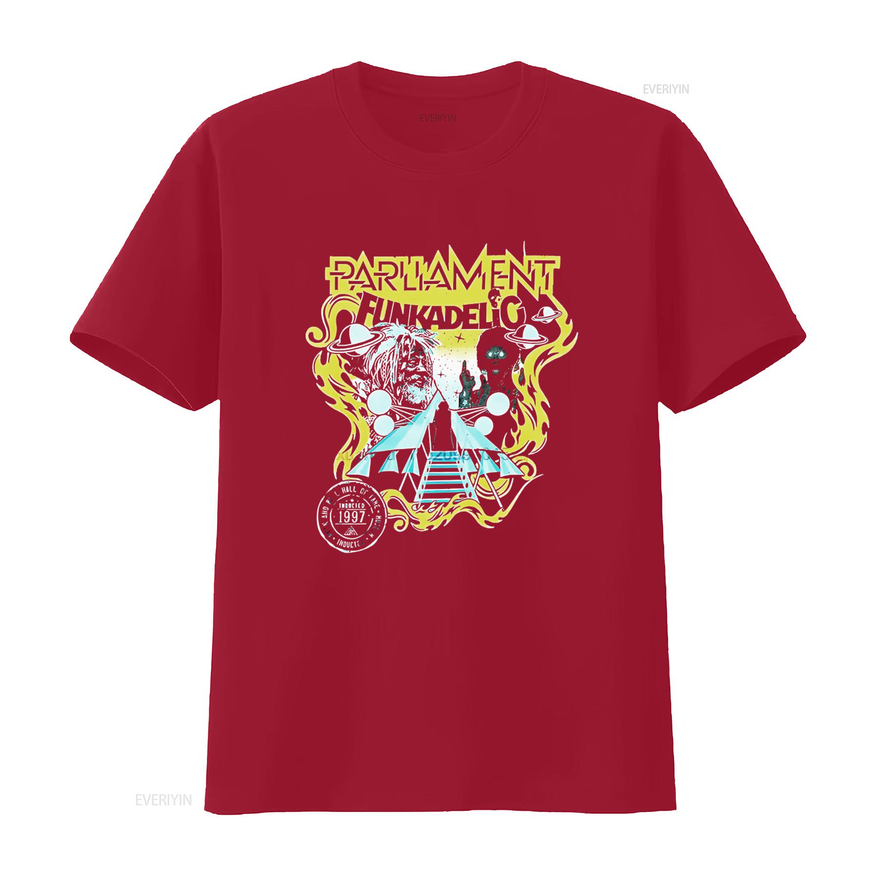 Classic Funkadelic Parliament T Shirt George Clinton Bootsy Collins Maggot Brain Design 1997 Hall of Fame Inductee Tribute S