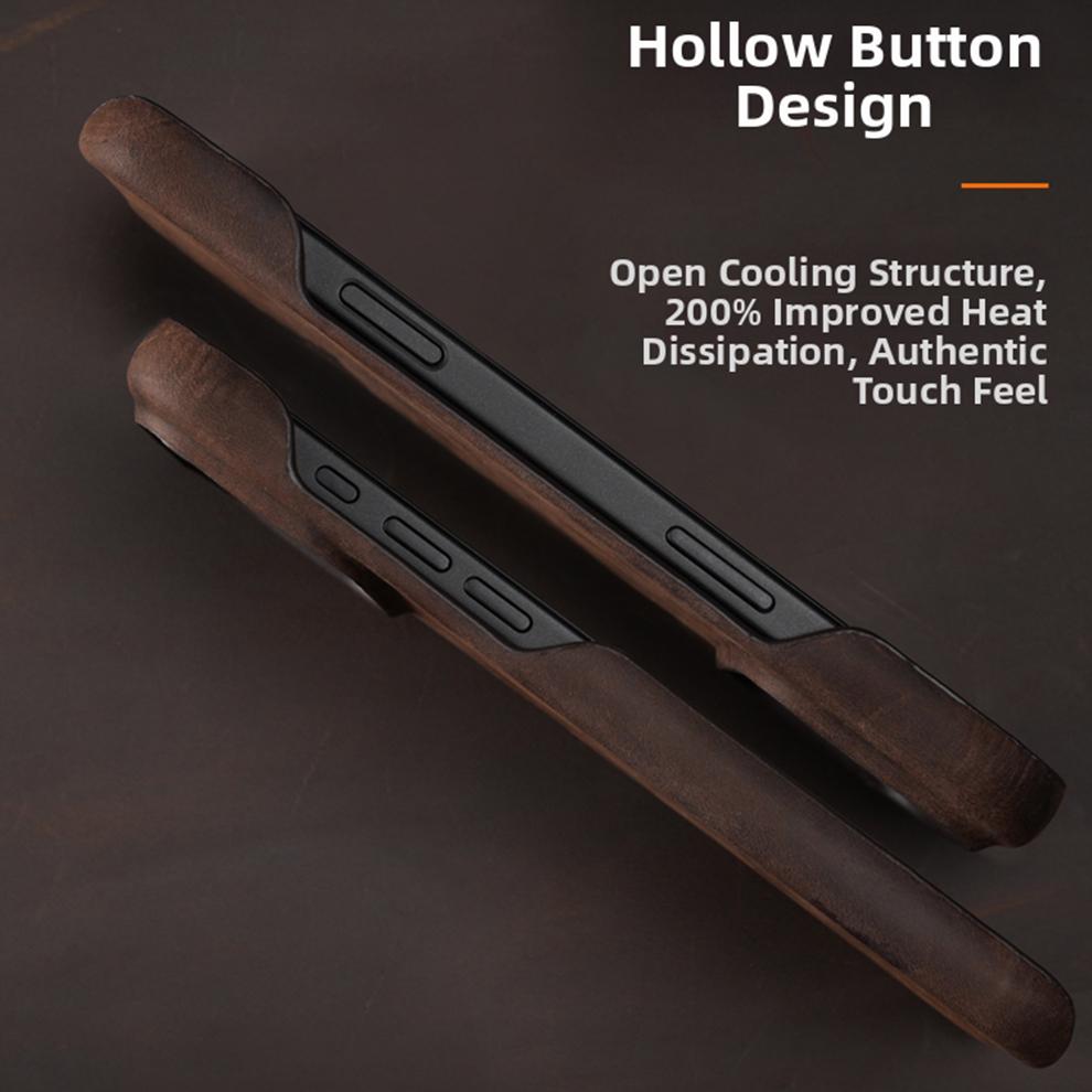 Pouzdro na telefon Crazy Horse pro IPhone 17 16 15 14 13 Pro Max 17Pro Air Luxusní kryt z hovězí kůže Zvýšená ochrana čočky Proti pádu