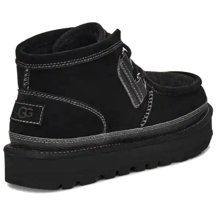 UGG Hayden Fashion Versatile Short Boots Unisex Boots Black 1158276-BLK