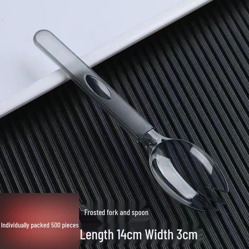 ZISIZ Одноразовые пластиковые ложко-вилки в индивидуальной упаковке