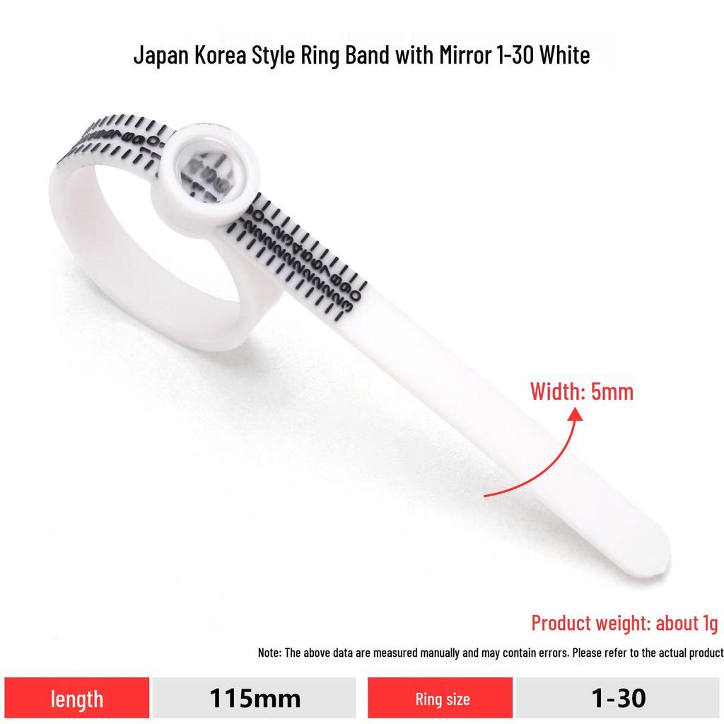 Adjustable Ring Sizer Belt for Finger Measurement