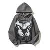 New digital 3D printing zipper Y2K sweater jacket for men and women