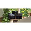 Real Vintage Leather Saddle Bag Motorcycle Left Right Panniers 3Side Bags Black