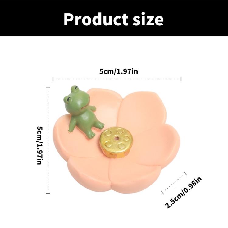 Flower Shape Resins Censers Holder Cute Animal Statue Incenses Burners PlateTray  for Mindfulness and Home Decoration