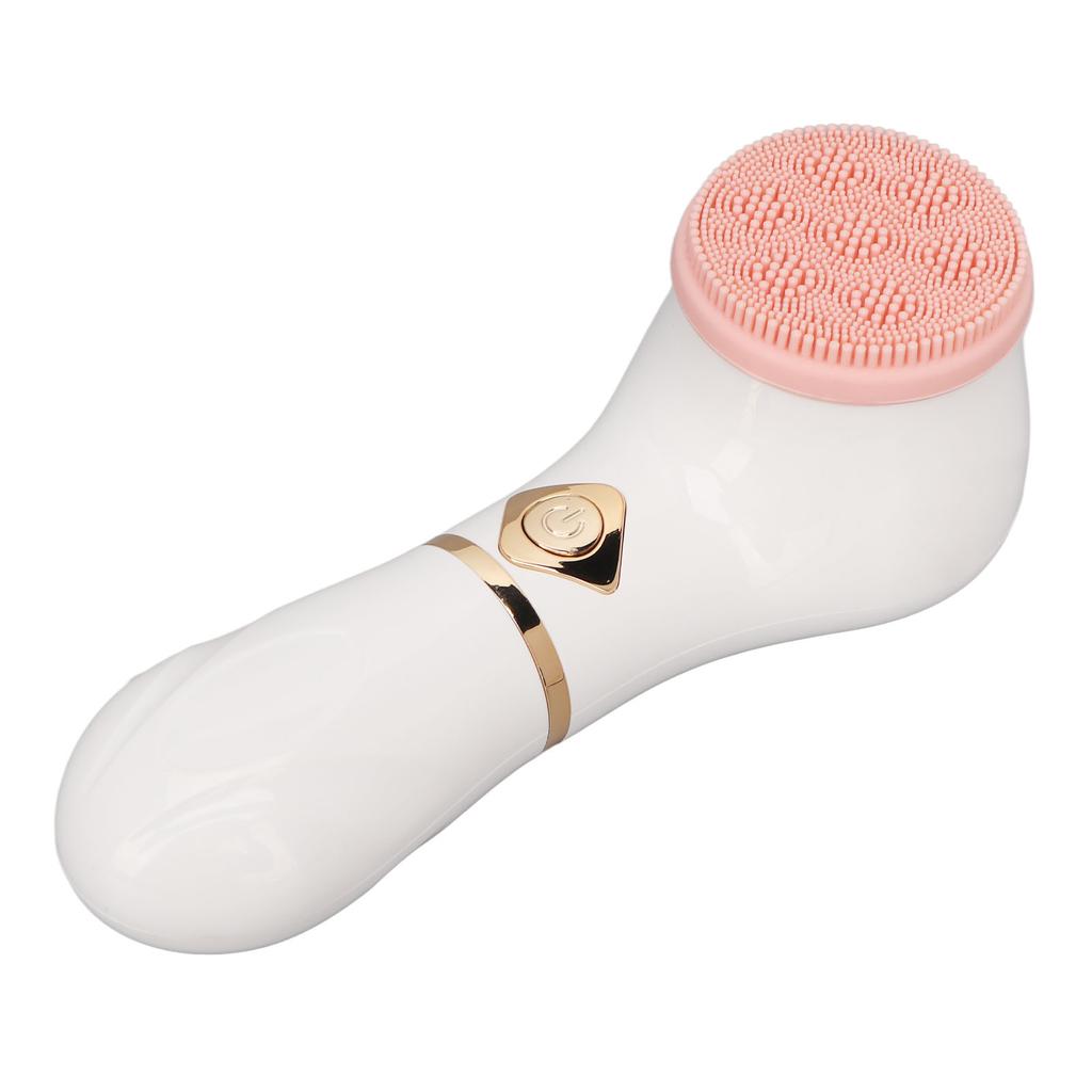 Facial Cleansing Brush 6000RPM Rotating Speed 3 Brush Head Electric Face Wash Brush White
