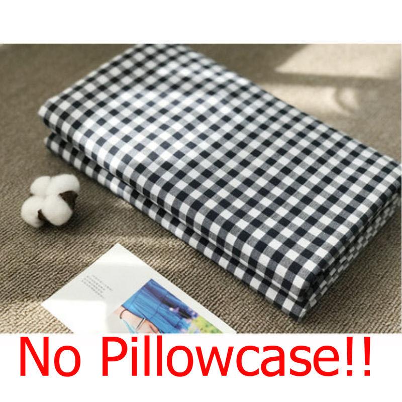 Karierte Spannbettlaken Queen-Size-Bett Studenten Gebürsteter Matratzenschoner Haushalt Einzel-Doppel-Bettdecke Bettwäschelaken Topper