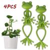 13cm Frog Plant Stand Cute Frog Flower Pot Hugger Plant Climbing Fixture Clips Garden Frog Climbing Branch Planter Stake Decor
