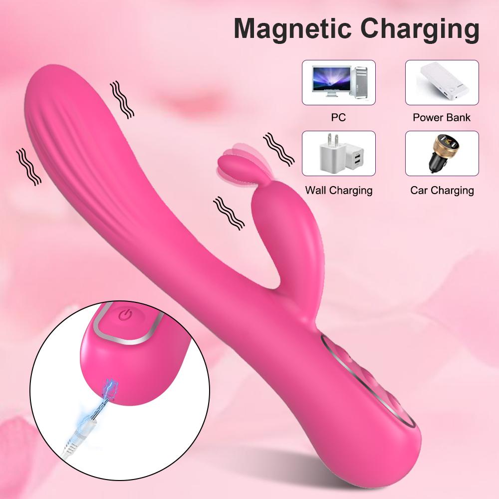 Dual Rabbit Vibrator Sex Toy 3in1 Dildo 7 Vibration Vibrators G Spot Clitoris Stimulator Silent Dildos Adult Toys for Women 18+