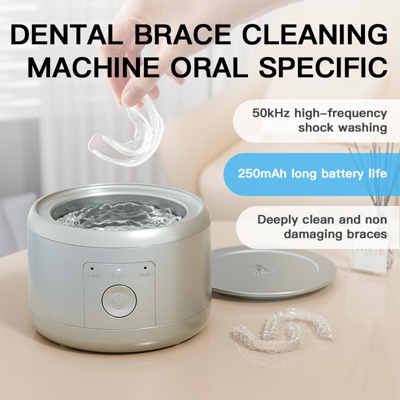 Xiaomi Xiaomi USB Rechargeable Ultrasonic Cleaner Machine – For Dentures, Retainers, Mouth Guards, Aligners & Whitening Trays – Personal Oral