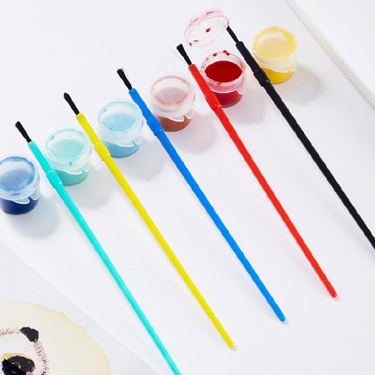 50 Pcs Nylon Hair Paint Brushes Art Supplies Small Watercolor Painting Brushes Set for Adult Students