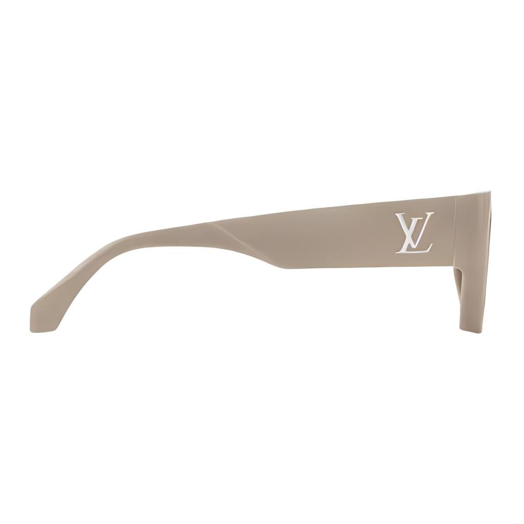 Louis Vuitton Original Design Clash Square Sunglasses Unisex Sunglasses Beige Z2701E