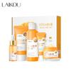 LAIKOU Vitamin C Facial Skin Care Set Face Cleanser Refresh Serum Eye Cream Essence Increase Skin Elastic Smoothing & Tendering