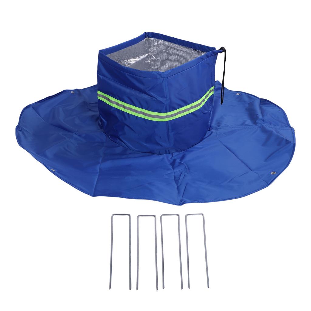 Palm Tree Root Freeze Protector with Ground Nails Reflective Strip Winter Plant Root Cover for Outdoor Cold Weather