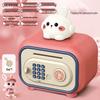 Fingerprint Lock Piggy Bank for Kids - Large Capacity Cat & Rabbit Design, New Year Gift