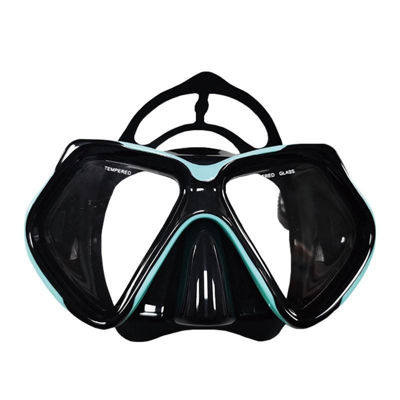 Adult Silicone Diving Mask - Large Frame, Dual Lenses, Wide - View & HD, Ideal for Snorkeling and Diving