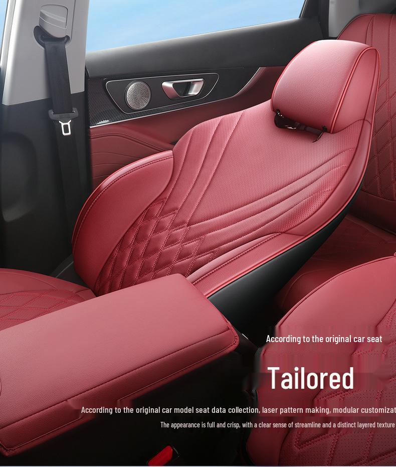 Universal Leather Car Seat Cushion for Tiggo 7 PLUS - All-Season Full Wrap