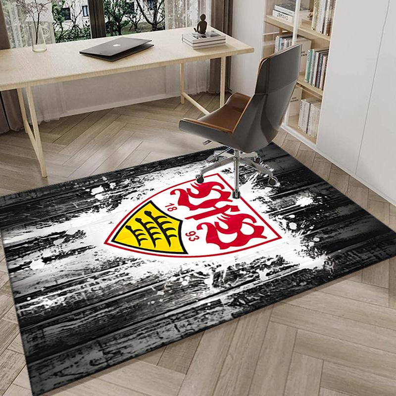 Vfb Fc Crest Printed Area Rug for Office, Chair Rug, Decorative Carpet Floor Mat, Large Size Fan gifts Christmas gifts