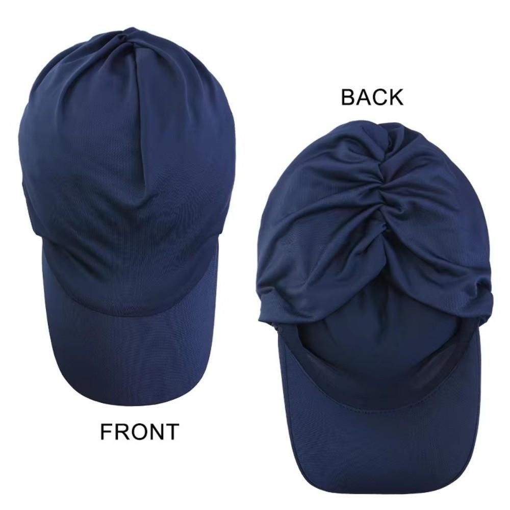 Outdoor Baseball Cap Headscarf Summer Sun Visor Hat Casual Islamic Hat Wrap Casquette Gorras